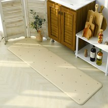 충무몰 버드 양면쿠션 주방매트, 버드 베이지 + 버드 그레이