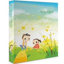 스토리앨범 제이앤에이치 접착 동화 앨범, 개나리(앨범), 백지(속지), 50매