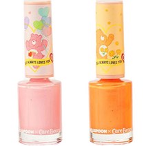젤리스푼 케어베어 플레이 컬러 네일 소프트핑크 세트, 1세트