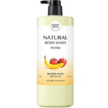 해피바스 정말 촉촉한 바디워시 애플 & 바나나향, 1개, 900g