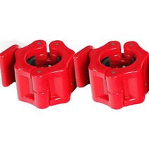 이고진 역기봉 조임쇠 마구리 락조 2p, 레드