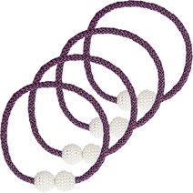 마켓피오 자석 진주 커튼 고정끈, 4개, 타입8