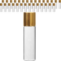 롤온 향수 용기 5ml, 30개, 골드(캡) + 투명(용기)