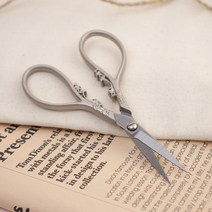 아트조이 DIY 펠트 펀치니들 겸용 빈티지 가위 11cm, 실버, 1개