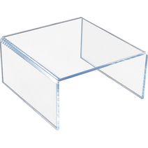 디트리 아크릴 받침대 정사각 가로 100mm x 폭 100mm x 높이 57mm, 투명