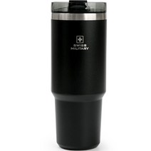 스위스밀리터리 보온 보냉 머그 콜드컵 라떼 텀블러 OKK-TKL900, LBK 샤이닝블랙, 900ml