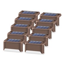 엠앤티 태양광 LED 계단 정원 조명 난간등 10p, 혼합색상
