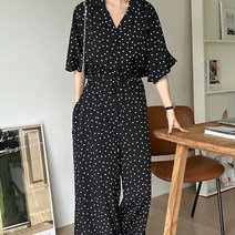 여성용 라라온 세누오 카라 점프 슈트