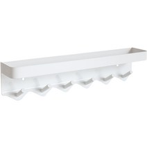 위주 6단 후크 부착식 스텐 선반, 화이트, 1개