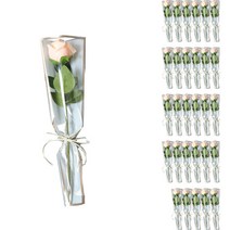 심플 라인 꽃 포장지 S, 화이트S, 50개