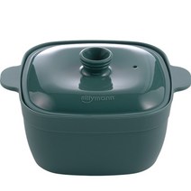 실리만 실리콘 하모니 사각 만능찜기, 1개, 오션 그린