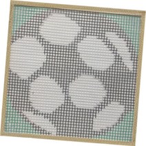 알로데 다용도 러그 발매트 DIY 스킬 자수 세트 30 x 30 cm, DS97, 1세트