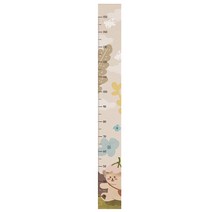 알포유 키 측정 페이퍼 벽 장식 20x200cm, 곰 일러스트, 1개