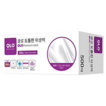 QLO 도톰한 위생백 중형 25cm x 35cm 500p, 중(M), 1개
