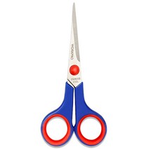워크프로 스테인레스 문구 가위 140mm, 1개