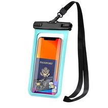 팡셀러 베이직 PVC 휴대폰 방수케이스, 그린, 1개