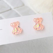 마녀플랜트 오로라 홀로그램 젤리곰 귀걸이