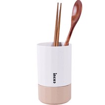 인콕 도자기 U자형 수저통 대, 브라운, 1개