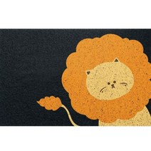 양드레 미끄럼방지 현관 코일매트 60 x 90 cm, 사자, 1개
