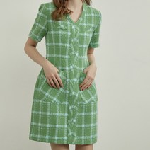 쥴리앤칼라 Floral Doors Calla 69 Tweed Amourcheck 원피스