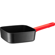 로이첸 인덕션 블랙 사각 멀티팬, 1개, 20cm