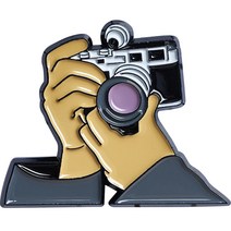 OfficialExclusive 핸드 슈팅 필름 레인지파인더 카메라 뱃지 P1, 1개