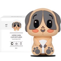 허브타임 차량용 허브팜 캐릭터 디퓨저 50ml 본품 강아지 아지, 레드프룻, 1개
