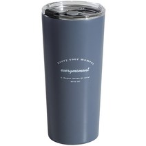 이우아여사 모먼트 리유저블 텀블러, 블루그레이, 600ml