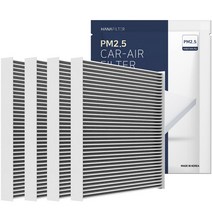 하나필터 PM2.5 자동차 에어컨 필터, HF-25, 4개