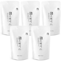 살림백서 핸즈백서 핸드워시 베이비파우더향 리필형, 200ml, 5개