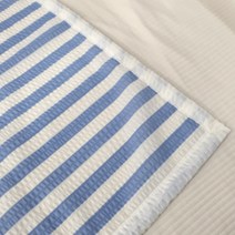 코잠데이 시원한 아이스 여름 시어서커 홑이불, 줄무늬 블루