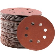 바벨롭 125mm 120방 원형 8홀 샌딩 빼빠 페파 페이퍼, 100개