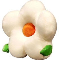 로새 데이지 소파 베개 등쿠션, 화이트