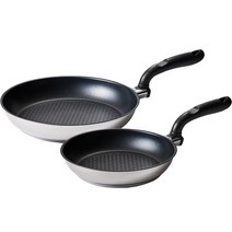 알텐바흐 하이퍼 엑시스 5중 스텐 프라이팬 2종 세트, 혼합색상, 프라이팬 24cm + 프라이팬 30cm
