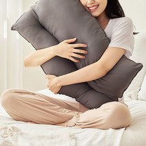 리브맘 코튼 경추베개, 그레이, 2개
