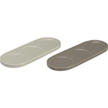 로얄베일 라이닝 3구 나눔접시 세트 2p, 크림그레이, 모카, 나눔접시 2p
