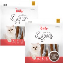 더캣츠 고양이용 냥바 간식 가다랑어살 15p, 가다랑어, 300g, 2개
