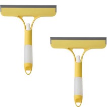 더자카 원스톱 멀티 핸디형 유리닦이 옐로우 21.5 x 25.7 cm, 2개