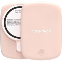 로랜텍 맥세이프 갤럭시 아이폰 고속 무선충전 보조배터리 10000mAh, 핑크