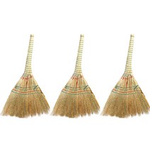 크린메이트 폴첸 실외 수수 싸리빗자루, 3개