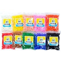 지니디폼 10컬러 블럭 2600p 세트, 화이트, 피치, 옐로우, 오렌지, 레드, 라이트핑크, 라이트브라운, 그린, 라이트블루, 블랙