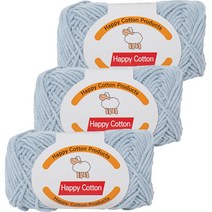 yarna 해피코튼 뜨개실 45g, 754, 3개