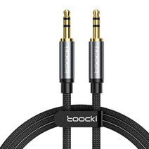 투키 스테레오 3.5mm AUX 오디오 케이블 2m, TYPX1-MDA0G(2M), 그레이
