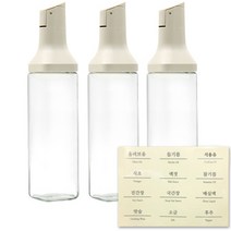 TEADOYO 사각 자동 개폐 오일병 3p + 스티커 세트, 1세트