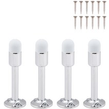 철물대장 국내산 도어 스토퍼 90mm 크롬 4p, 1개