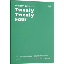 아이코닉 2024 레코드온 다이어리 빅먼슬리 A4 플래너 스케줄러, 01 Green, 01 GREEN