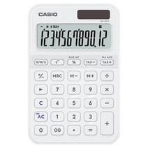카시오 컬러 전자계산기 MS-20YC, 1개, 화이트