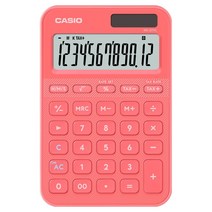 카시오 컬러 전자계산기 MS-20YC, 1개, 코랄