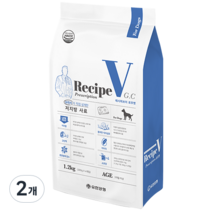 유한양행 Recipe V 강아지 처방식사료, 로우팻(저지방), 1.2kg, 2개