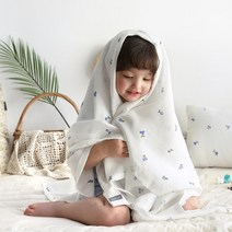 쁘리엘르 블루베리 풍기인견 유아 쿨매트, 블루